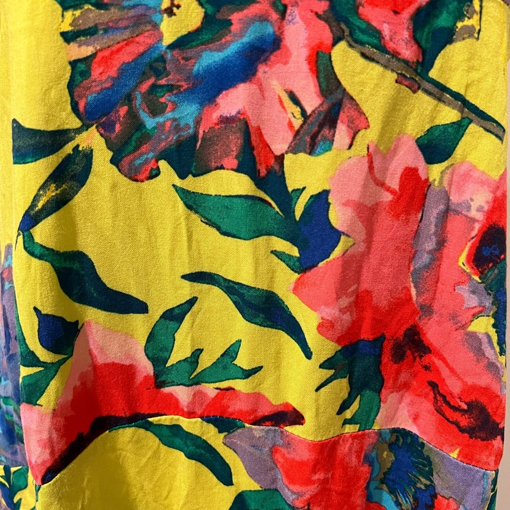 Vince Camuto Floral Maxi Dress - Yellow and Multicolor - Picture 3 of 6